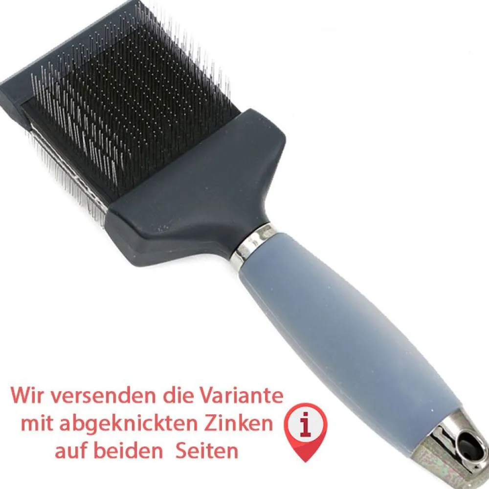 Katzenpflege & Hygiene|Fellpflege>Futterfreund TiBuNa Zupfbürste 2.0, flexibler Bürstenkopf hart, 7x21,5cm