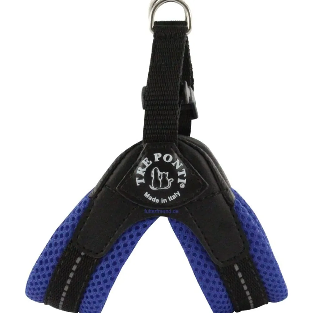 Halsbänder, Leinen & Geschirre>Futterfreund Tre Ponti Easy Fit Soft-Geschirr, atmungsaktiv, blau