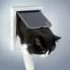 Freilauftüren>Futterfreund 4-Wege Freilauftür, elektromagnetisch, weiß 21,1x24,4 cm