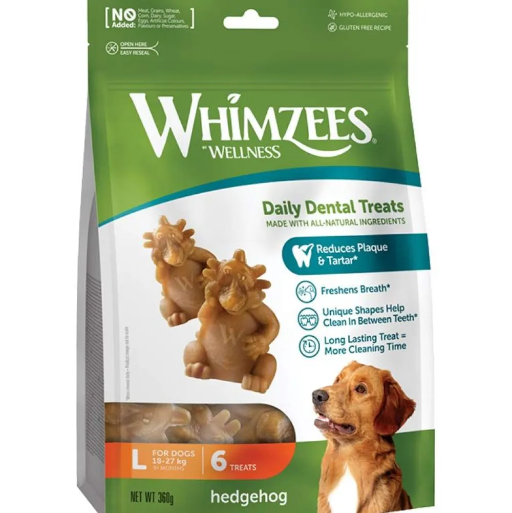 Zahnpflege>Futterfreund Whimzees Dog Snack Hedgehog/Igel L, 6 Stück