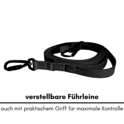 Halsbänder, Leinen & Geschirre>Futterfreund Woofed Nylon Pro Führleine verstellbar, Griff, L:2,5m