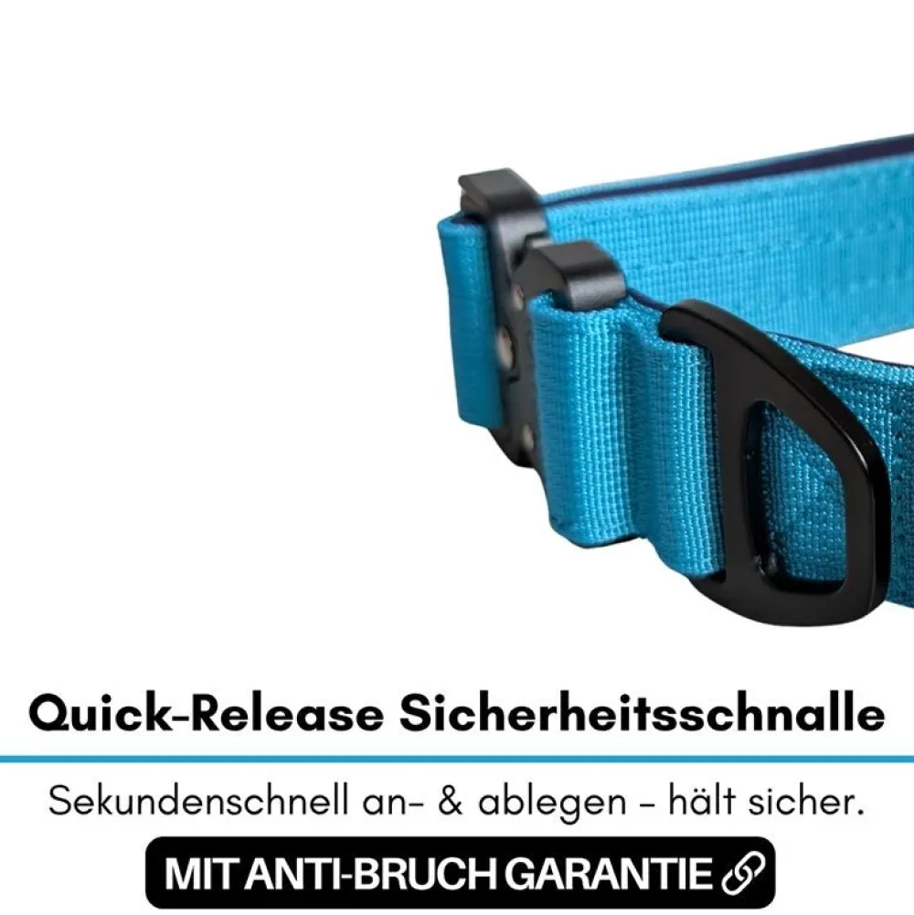 Halsbänder, Leinen & Geschirre>Futterfreund Woofed Nylon Tactical, Halsband, Griff, arctic sky