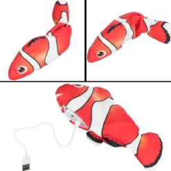 Katzenspielzeug>Futterfreund Zappelfisch, Stoff, Katzenminze, 26cm