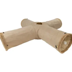 Katzen Schlafplatz|Katzenspielzeug>Futterfreund ZOOPREME Katzentunnel Cross 125 cm, beige